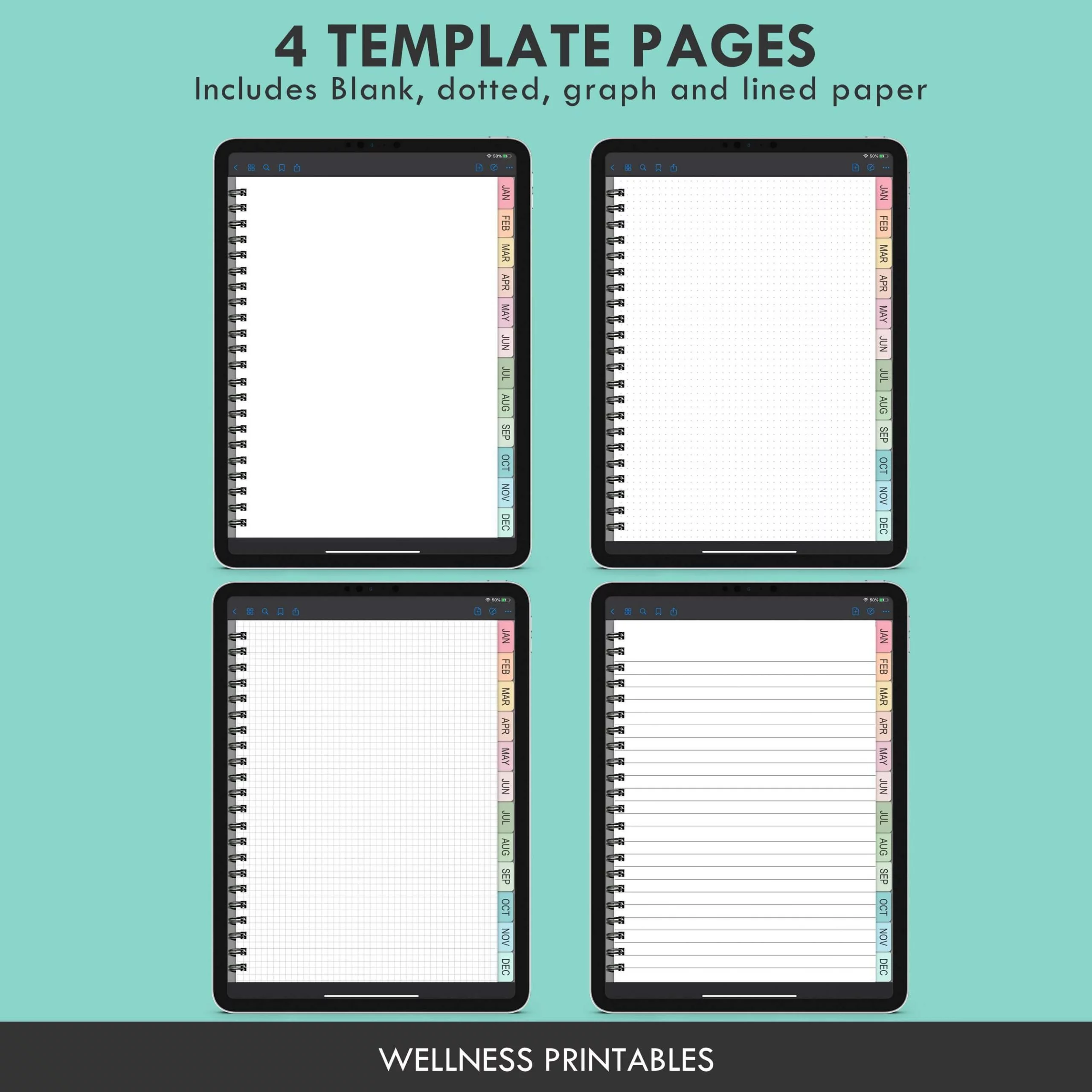 mood tracker digital templates