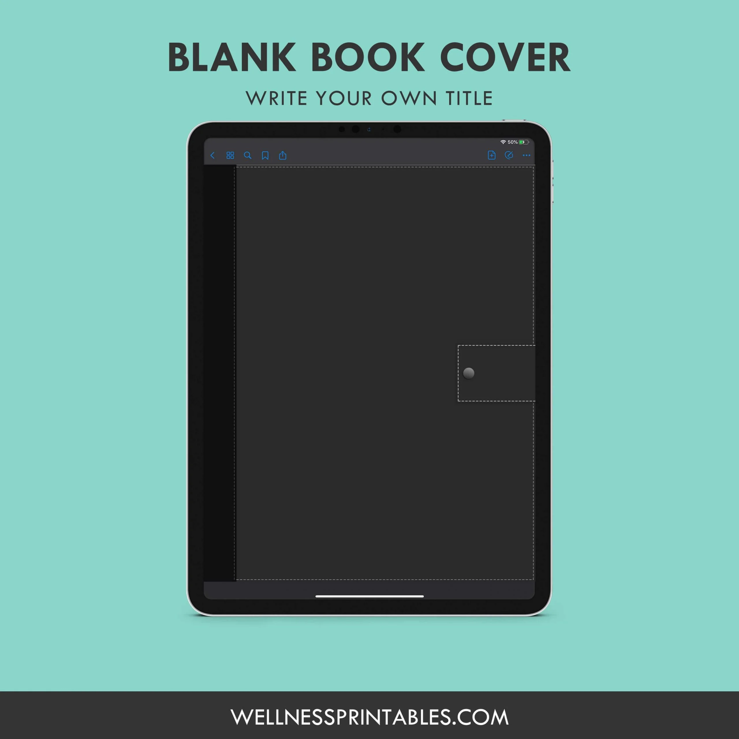 goodnotes template black undated digital planner