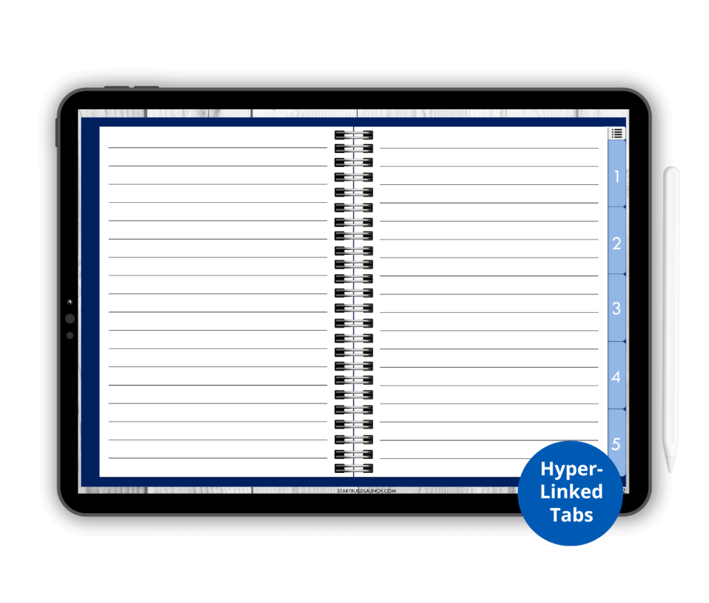 Home 20 Digital Notebook creative market listing mockup template 1